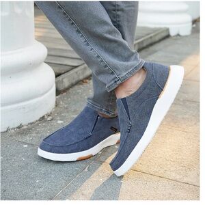 Stylish Denim Blue Slip-On Loafers for Men